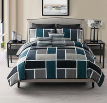 Morgan 7 Piece Quilt Set In King In Blue