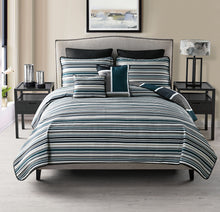 Morgan 7 Piece Quilt Set In King In Blue