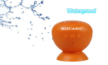 Mini Suction Cup Bluetooth Speaker in Orange