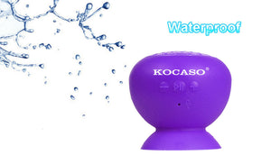 Mini Suction Cup Bluetooth Speaker in Purple