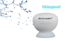 Mini Suction Cup Bluetooth Speaker in White