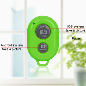 Bluetooth Shutter Remote Controller for Android and iOS Devices in Green