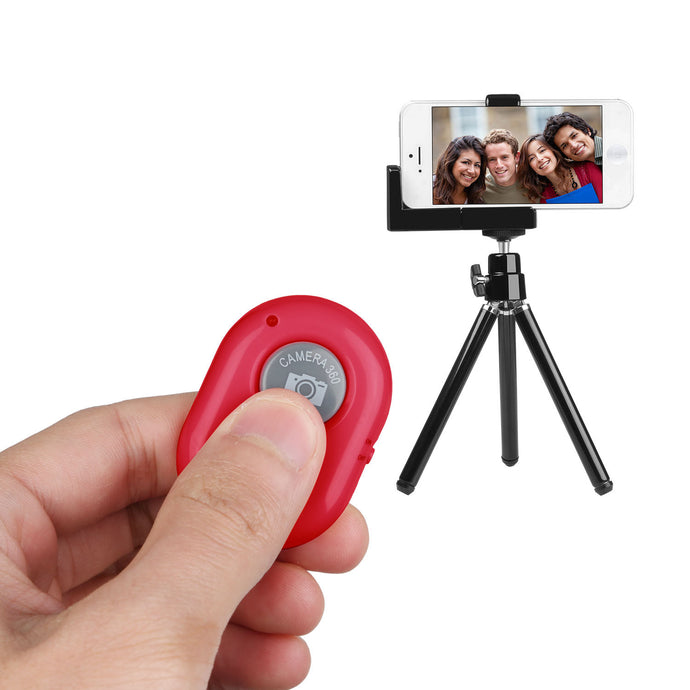 Bluetooth Shutter Remote Controller for Android and iOS Devices in Red