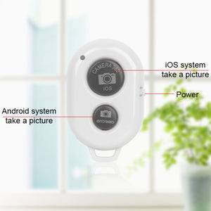 Bluetooth Shutter Remote Controller for Android and iOS Devices in White