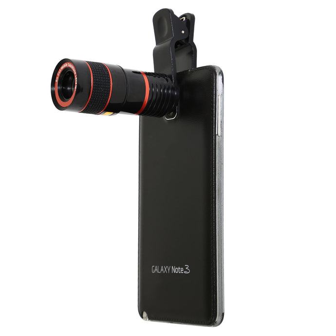 8x Zoom Telephoto Optical Lens for Mobile Phone in Black