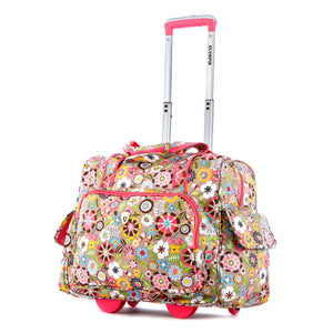 Deluxe Fashion Rolling Overnighter In Tulip