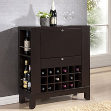 Baxton Studio Modesto Brown Modern Dry Bar and Wine Cabinet