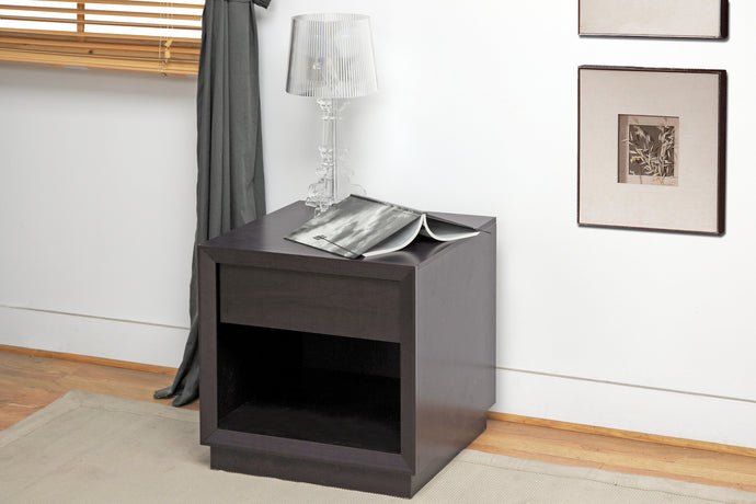 Baxton Studio Girvin Brown Modern Accent Table and Nightstand
