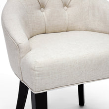 Set of 2 Baxton Studio Halifax Beige Linen Dining Chair