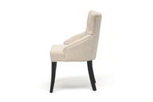 Set of 2 Baxton Studio Halifax Beige Linen Dining Chair
