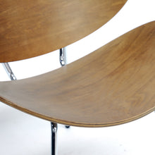 Set of 2 Baxton Studio Reaves Walnut Effect Mid-Century Modern Accent Chair