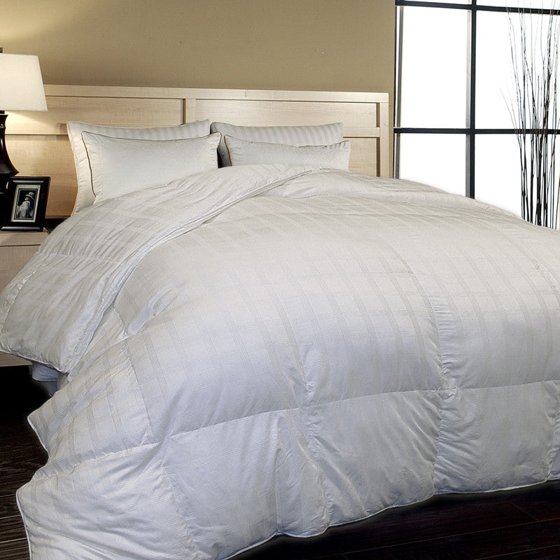 Siberian White Down Cotton Down Alternative mask comforter in King