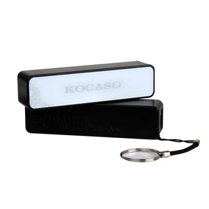 Kocaso 2600mAh Power Bank for Mobile Device, USB Connection in Black