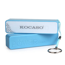 Kocaso 2600mAh Power Bank for Mobile Device, USB Connection in Blue
