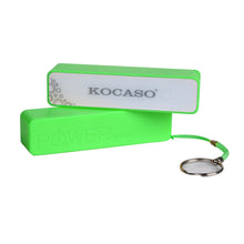 Kocaso 2600mAh Power Bank for Mobile Device, USB Connection in Green