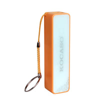 Kocaso 2600mAh Power Bank for Mobile Device, USB Connection in Orange