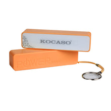 Kocaso 2600mAh Power Bank for Mobile Device, USB Connection in Orange