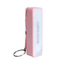 Kocaso 2600mAh Power Bank for Mobile Device, USB Connection in Pink