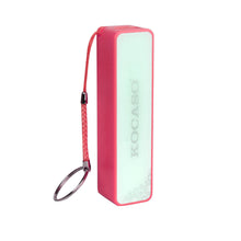 Kocaso 2600mAh Power Bank for Mobile Device, USB Connection in Rose