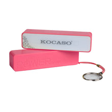Kocaso 2600mAh Power Bank for Mobile Device, USB Connection in Rose