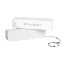 Kocaso 2600mAh Power Bank for Mobile Device, USB Connection in White