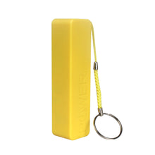 Kocaso 2600mAh Power Bank for Mobile Device, USB Connection in Yellow