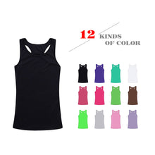 12-Pack: Racerback Tank Tops with Elastic Bottoms in Small
