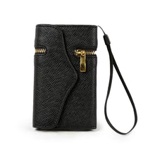 Synthetic Leather Wallet Flip Case Credit Card Holder For iPhone 4/4S in Black