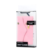 Synthetic Leather Wallet Flip Case Credit Card Holder For iPhone 4/4S in Pink