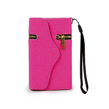 Synthetic Leather Wallet Flip Case Credit Card Holder For iPhone 4/4S in Rose