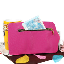 Synthetic Leather Wallet Flip Case Credit Card Holder For iPhone 4/4S in Rose