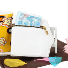 Synthetic Leather Wallet Flip Case Credit Card Holder For iPhone 4/4S in White