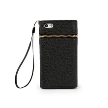Synthetic Leather Wallet Flip Case Credit Card Holder For iPhone 5/5S in Black