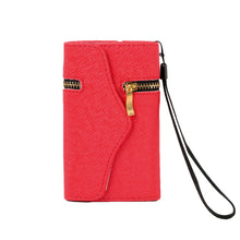 Synthetic Leather Wallet Flip Case Credit Card Holder For iPhone 5/5S in Red