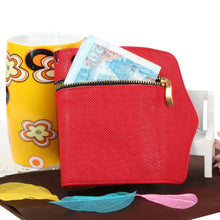 Synthetic Leather Wallet Flip Case Credit Card Holder For iPhone 5/5S in Red