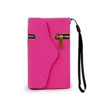 Synthetic Leather Wallet Flip Case Credit Card Holder For iPhone 5/5S in Rose