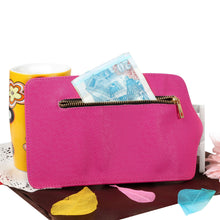 Synthetic Leather Wallet Flip Case Credit Card Holder For iPhone 5/5S in Rose