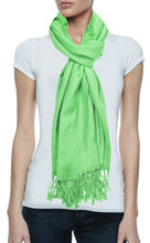 3-Pack: Luxurious Wool & Silk Blend Pashmina Scarves in Dark Gray, White, Lime