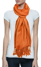 3-Pack: Luxurious Wool & Silk Blend Pashmina Scarves in Yellow, Pink, Orange