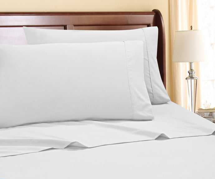 4-Piece 800 Thread Count Cotton-Rich Sheet Ensemble in king White