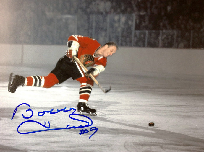 Bobby Hull 51st Goal 8X10 Autographed Photograph - Chicago Blackhawks