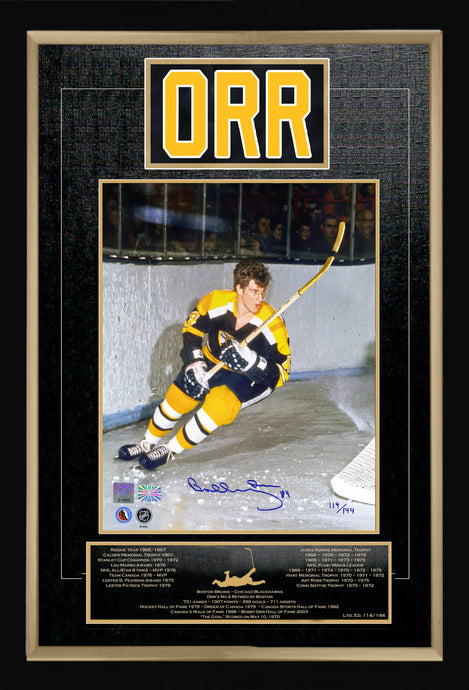 Bobby Orr Career Collectible - Museum Framed - Ltd Ed of 144