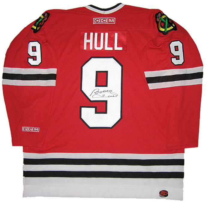 Bobby Hull Autographed Red Chicago Blackhawks Jersey