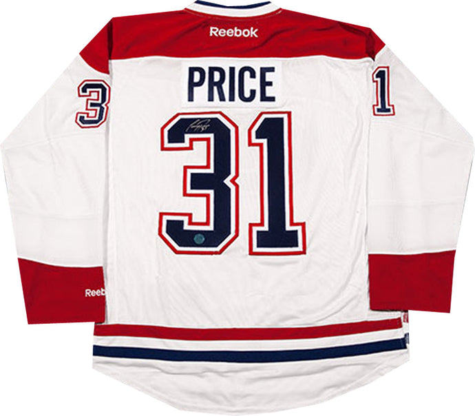 Carey Price Autographed White Montreal Canadiens Jersey