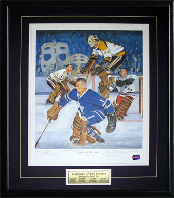 Autographed Legends Of The Crease Lithograph - Limited Edition of 1966